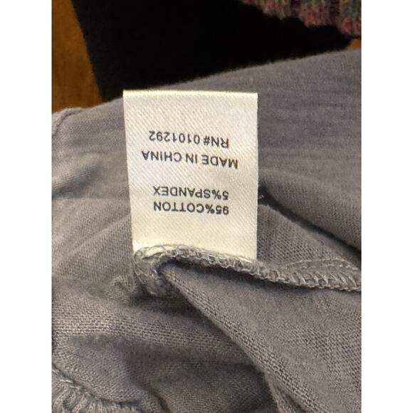 Lulu B Top Shirt Sz S Purple Gray Knit Lagenlook Buttons Tunic Minimalist - Picture 6 of 8